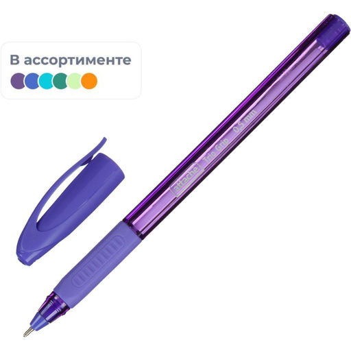 Цена за 2 шт. Ручка шариковая неавтомат. Attache Glide TrioGrip0,5,масл,син,манж,ас