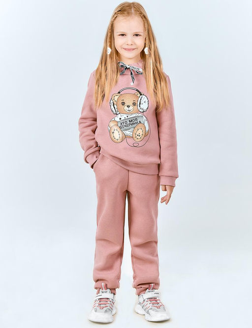 Детский костюм с начесом KETMIN ВЕЧЕРИНКА цв.Чайная Роза