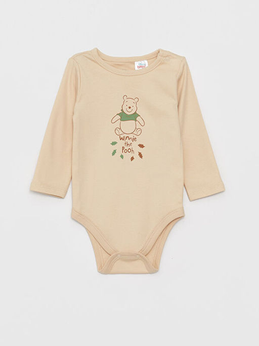 Winnie the Pooh Bask?l? Erkek Bebek 3l? Tak?m - Waikiki фото 2