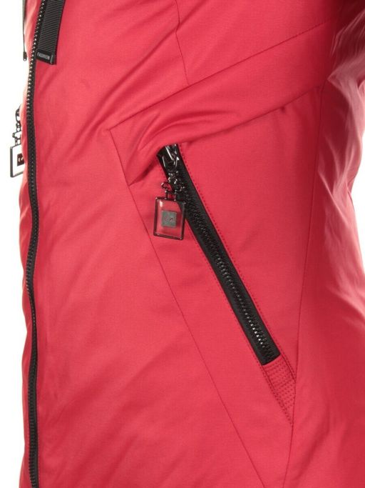 9903 RED Пальто зимнее женское AIGELIYA - Fashion фото 12