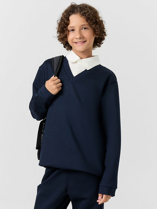 Джемпер для мальчиков синий - Mark formelle фото 6