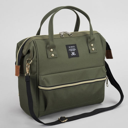 Сумка-рюкзак 2 в 1 на колёсах 18, отдел на молнии, наружный карман, цвет зелёный - Simaland фото 7