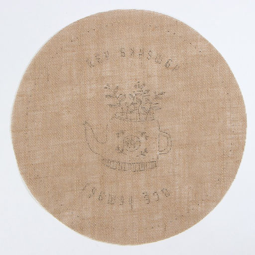 Салфетка «Этель. Чашечка чая», d=38, джут