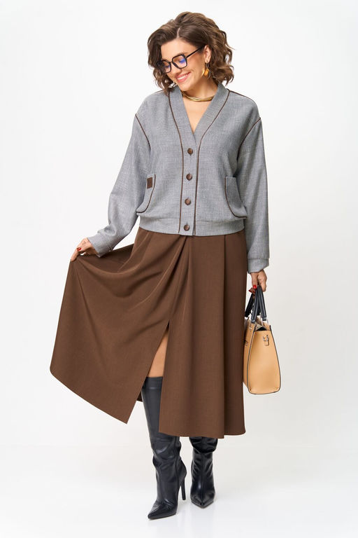 Костюм Aira Style 24131 Коричневый