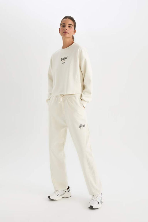 DeFactoFit НБА Лос-Анджелес Лейкерс Морковный крой с двумя карманами и эластичной резинкой на талии Кружева Базовые прямые спортивные штаны стандартной длины Стандартная длина  фото 2