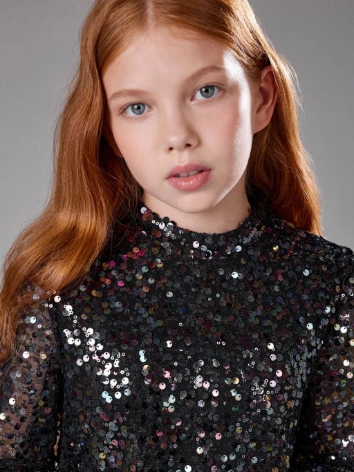 ACOOLA / Платье детское для девочек Gerbera черный фото 4