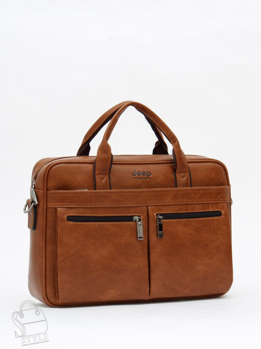 Портфель мужской 1795-01 brown Jeep