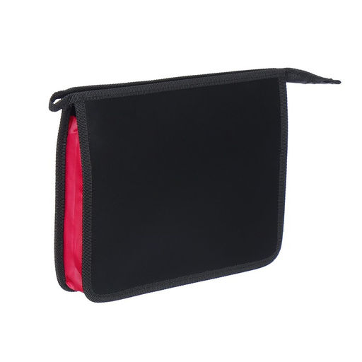 Папка пластиковая А5, 240 х 190 х 40 мм, молния сверху, Calligrata, Офис, фуксия  фото 2