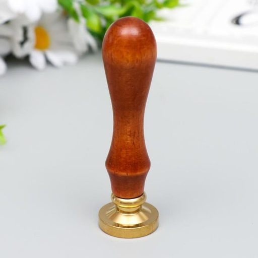 Печать для сургуча с деревянной ручкой «Одуванчики», 9×2.5×2.5 см