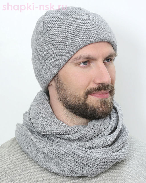 F 1 Шапка по голове мужская (57-59)