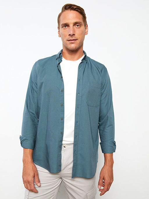 Regular Fit Uzun Kollu Oxford Erkek G?mlek