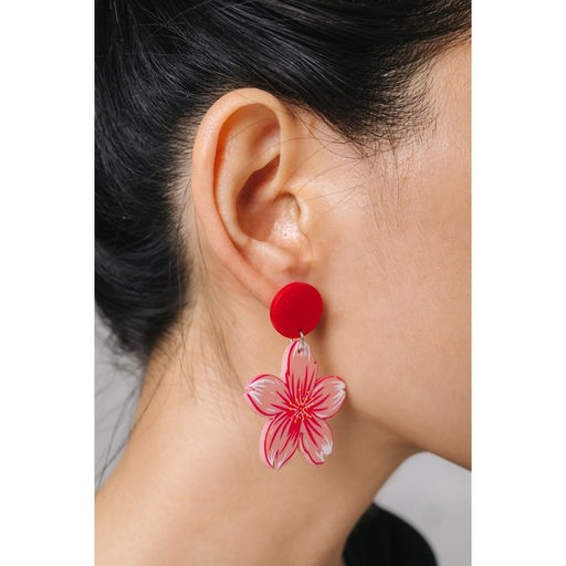 Серьги Япония сакура и овалы, цветные в серебре - Queen fair фото 5