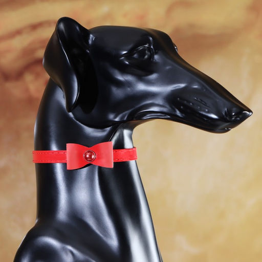 Ошейник Сияние с бусиной и бубенчиком, 29 х 1 см, ОШ 21-26, красный - Пижон фото 5