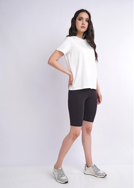 CLE LSH001у Шорты жен. ЧБ база чёрный - Clever wear фото 3