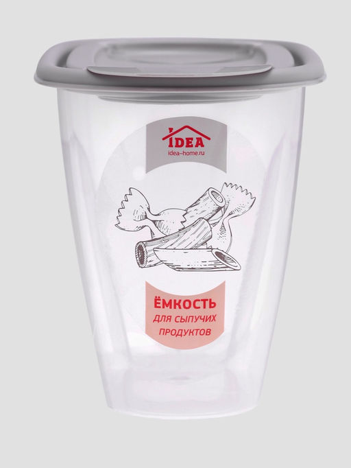Ёмкость для хранения сыпучих продуктов, 900 мл, пластик, МИКС