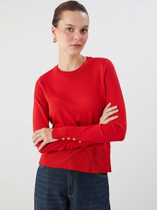 Bisiklet Yaka Kad?n Triko Kazak