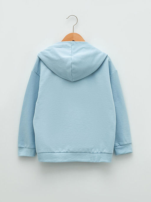 Kap??onlu Basic Uzun Kollu K?z ?ocuk Sweatshirt - Waikiki фото 2