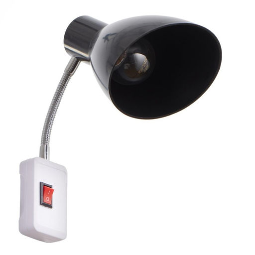 Бра в розетку «Классика» 1×10 Вт Е27 черный 10×14.5×25 см