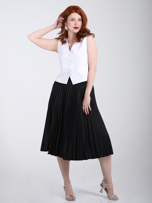 Юбка плиссе черного цвета