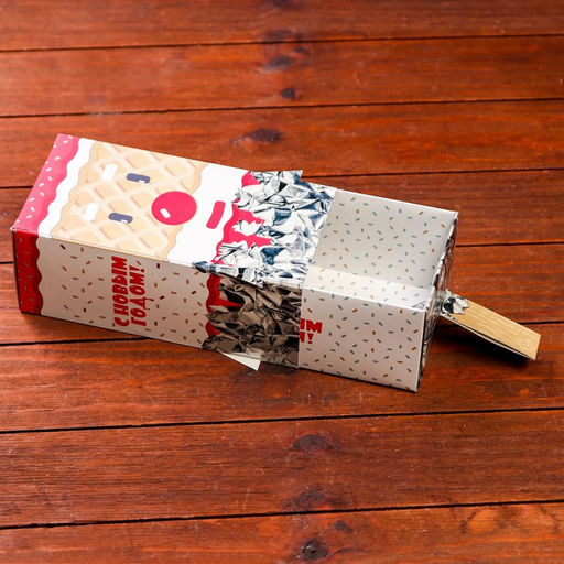 Цена за 10 шт. Подарочная коробка С Новым годом 10,1 х 8,2 х 20,2 см - Simaland фото 4