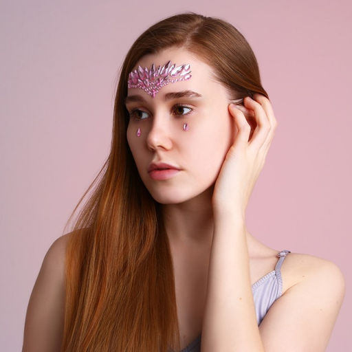 Стразы для лица Сияй!, розовые - Beauty fox фото 4