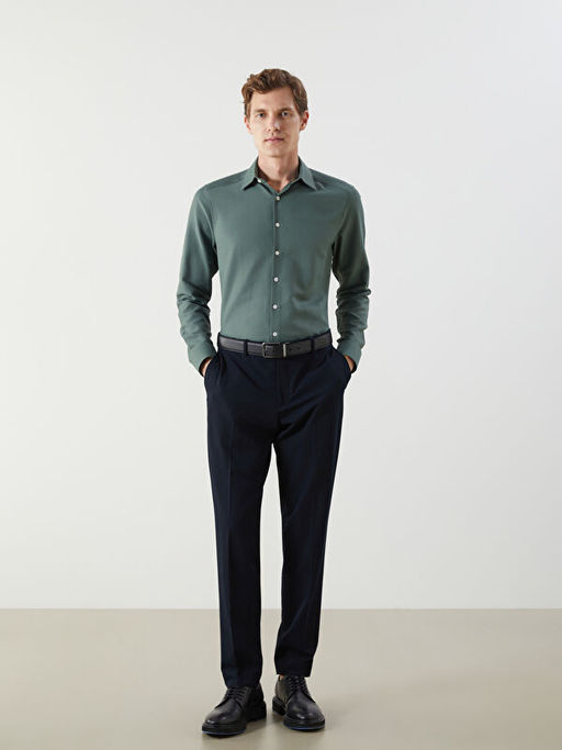 Slim Fit Uzun Kollu Oxford Erkek G?mlek