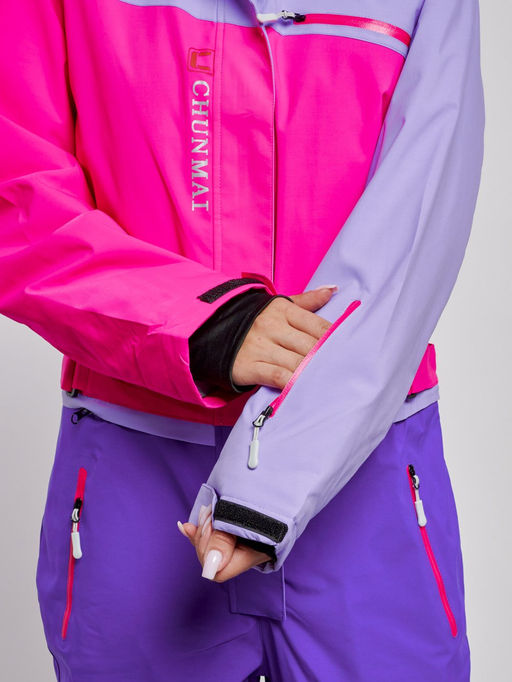 Горнолыжный комбинезон женский зимний фиолетового цвета 2327F - Chunmai фото 13