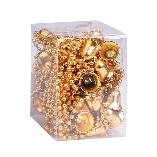 Бусы новогодние (золотые с колокольчиками, 5м)