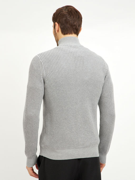 кардиган мужской базовый из хлопка на молнии - Glenfield фото 7