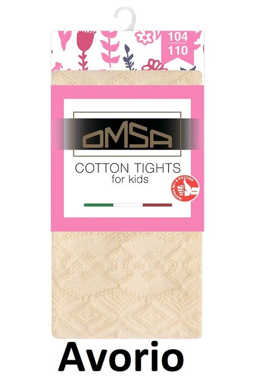 OMSA kids Collant 12A12-2 с жаккардовым рисунком - avorio фото 6