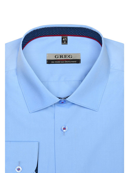 Сорочка мужская длинный рукав GREG 220/239/BL/Z/2p  фото 3
