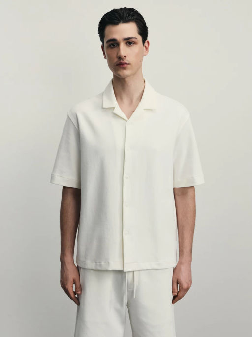 Рубашка из хлопка интерлок / Zarina  фото 4