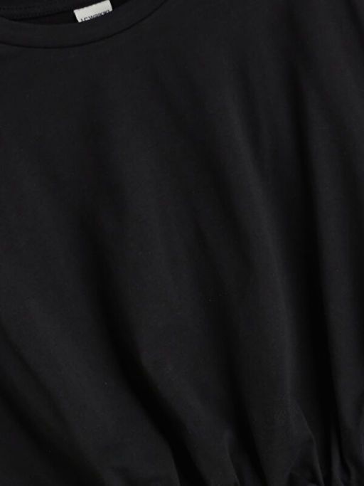 Bisiklet Yaka K?z ?ocuk Crop Ti??rt