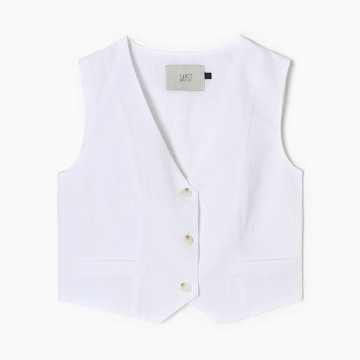 Жилет женский MIST Linen, размер 44, белый