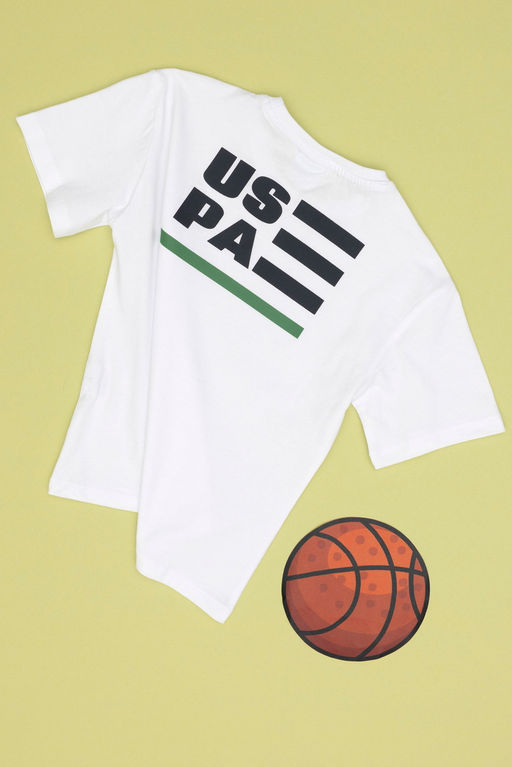 Erkek _ocuk Beyaz Comfort Bisiklet Yaka Ti__rt Sepette S_rpriz _ndirim