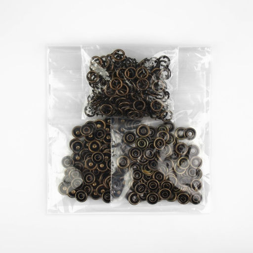 Цена за 100 шт. Кнопка рубашечная, открытая, d = 9,5 мм, цвет антик - Арт узор фото 4