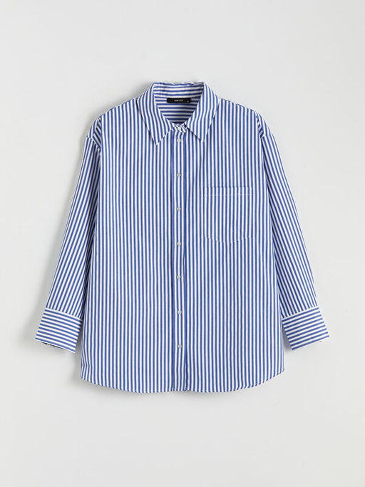 ?izgili Oversize Poplin Kad?n G?mlek