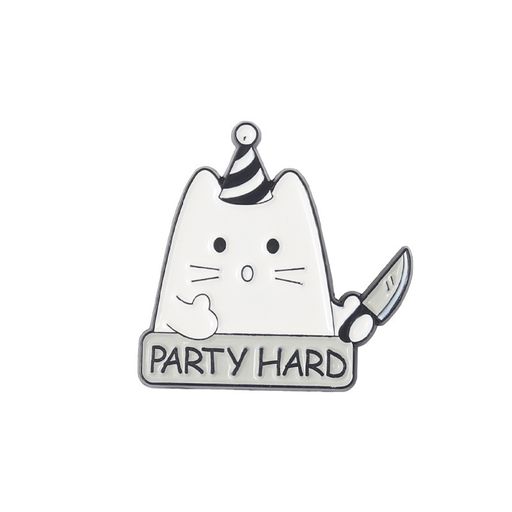 Металлический значок Party hard
