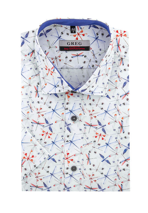 Сорочка мужская короткий рукав GREG 223/101/926/Z/1_GB  фото 2