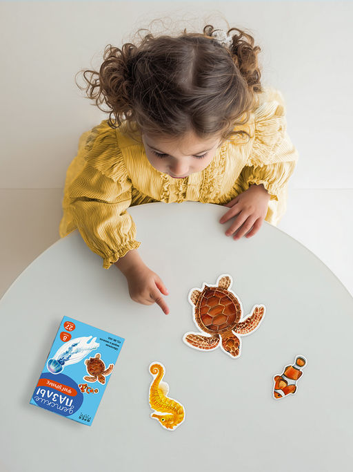 ФРЕЯ PZL-BК-008 Пазлы для малышей Обитатели морей и океанов 27 элемент