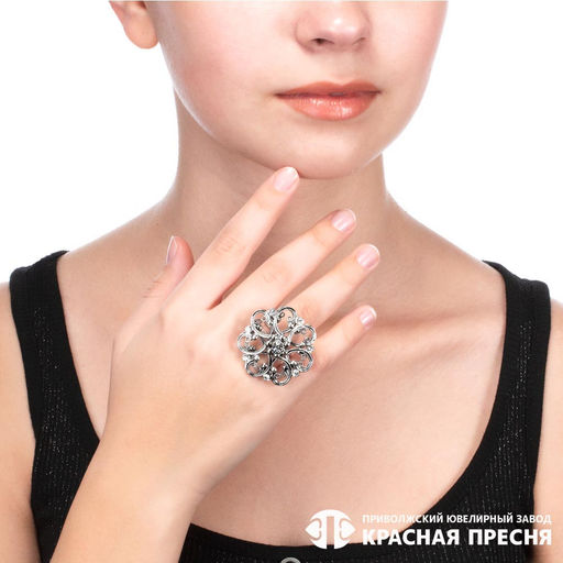 КОЛЬЦО 2465031ч - Красная пресня фото 4