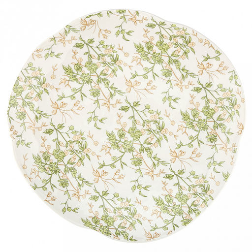 Флора Тарелка мелкая фарфоровая 250х246х24мм, с деколью, ассиметричная форма, в коробке (Китай) - Домашняя мода фото 3