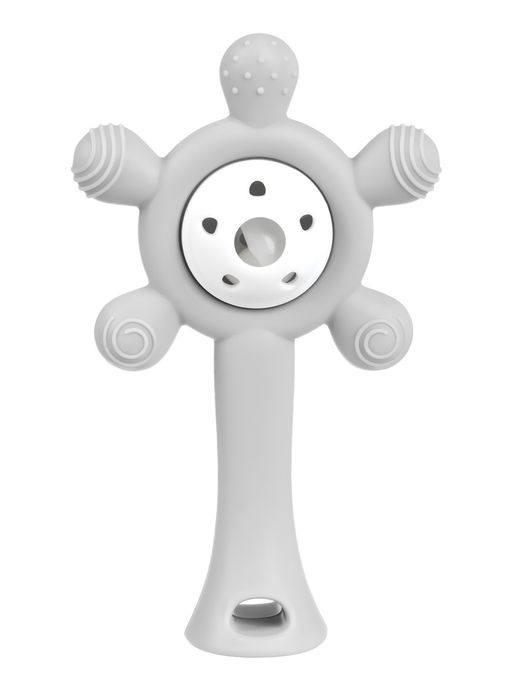 Прорезыватели силиконовые для зубов «Банан и погремушка», набор 2 шт.