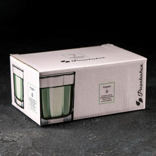 Набор стопок для водки Paşabahçe Kosem, 60 мл, стекло, прозрачные, набор 6 шт.