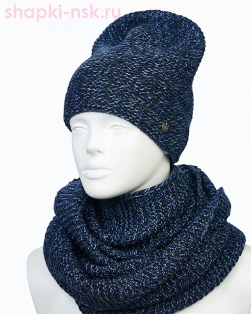 55335-1 Комплект женский (колпак+снуд) (56-58) - Static фото 21