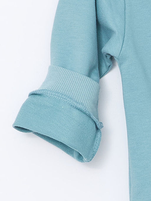 Bisiklet Yaka Bask?l? Erkek Bebek Sweatshirt - Waikiki фото 3