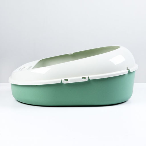 Лоток для кошек с бортом без сетки Космо 51,9 x37,8 x 21,3 см, зеленый - Simaland фото 3