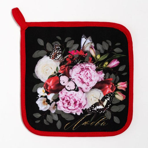 Набор кухонный «Flowers» варежка-прихватка 20×28 см, прихватка 19×19 см,100% хл
