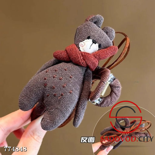 Медведь заколка для волос