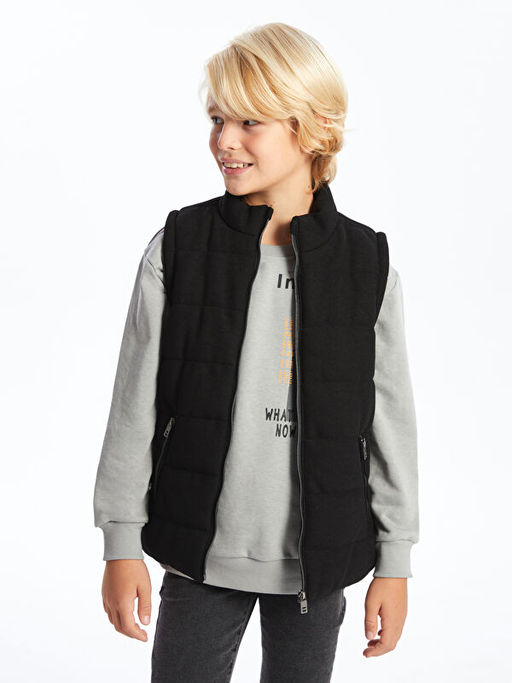 Dik Yaka Erkek ?ocuk Yelek